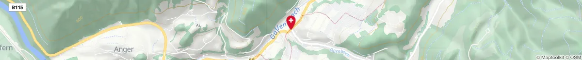 Map representation of the location for Apotheke Zum Biber in 3335 Weyer